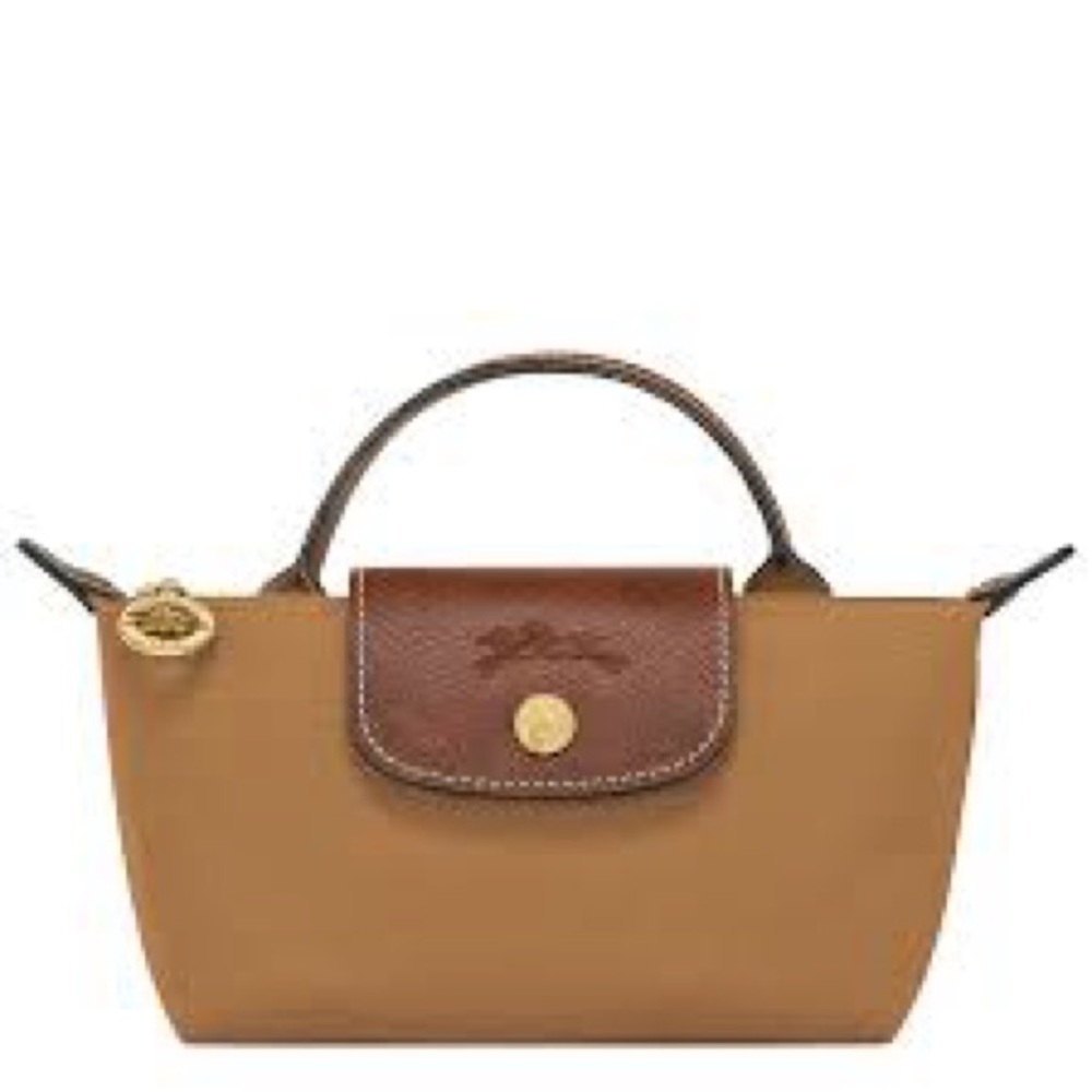 Longchamp Tan and Brown Mini Bag